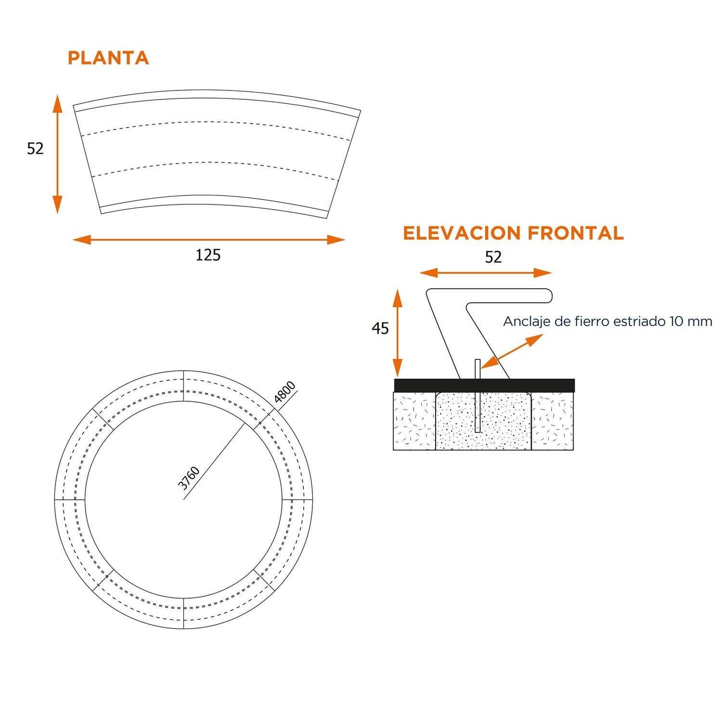 Banca Hormigón Jardinera 3000-Jardinera Hormigón-HBAU27-Play Plaza