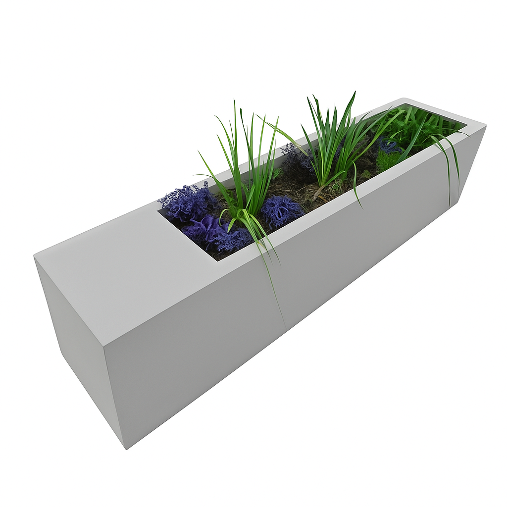 Banca Hormigón Jardinera-Banca Jardinera-HBAU165-Play Plaza