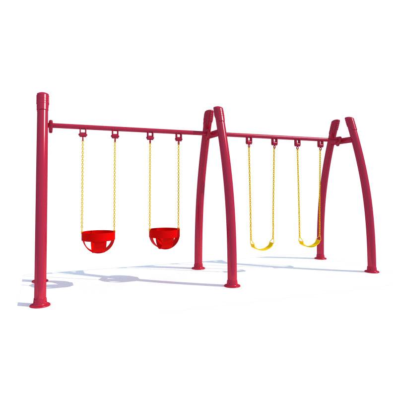 Columpio Cuádruple Arco - Play Plaza