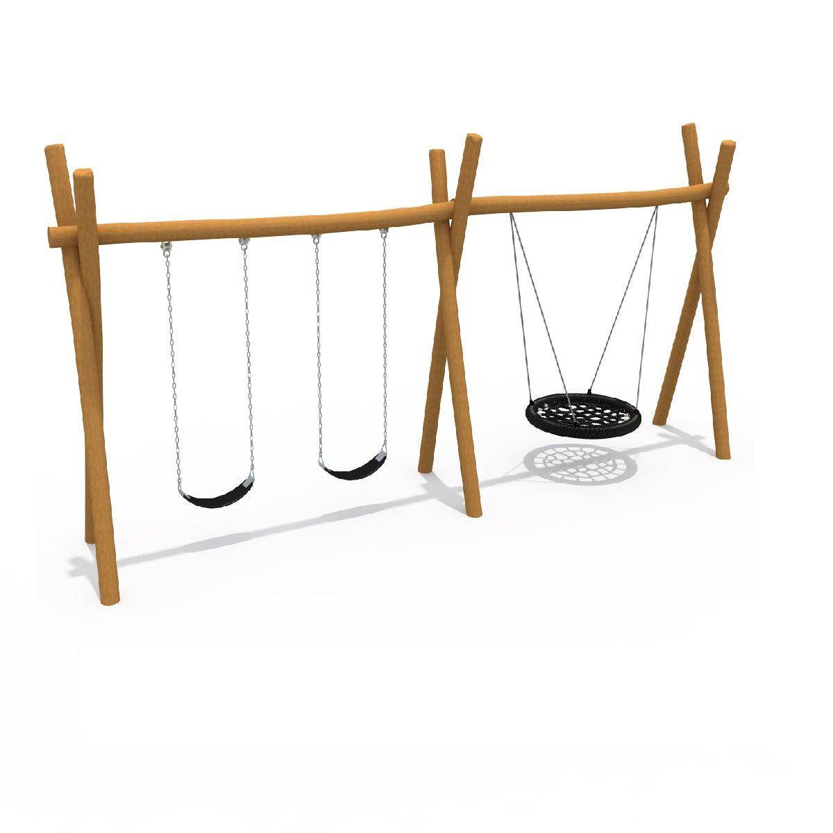 Columpio Madera Triple B - Play Plaza