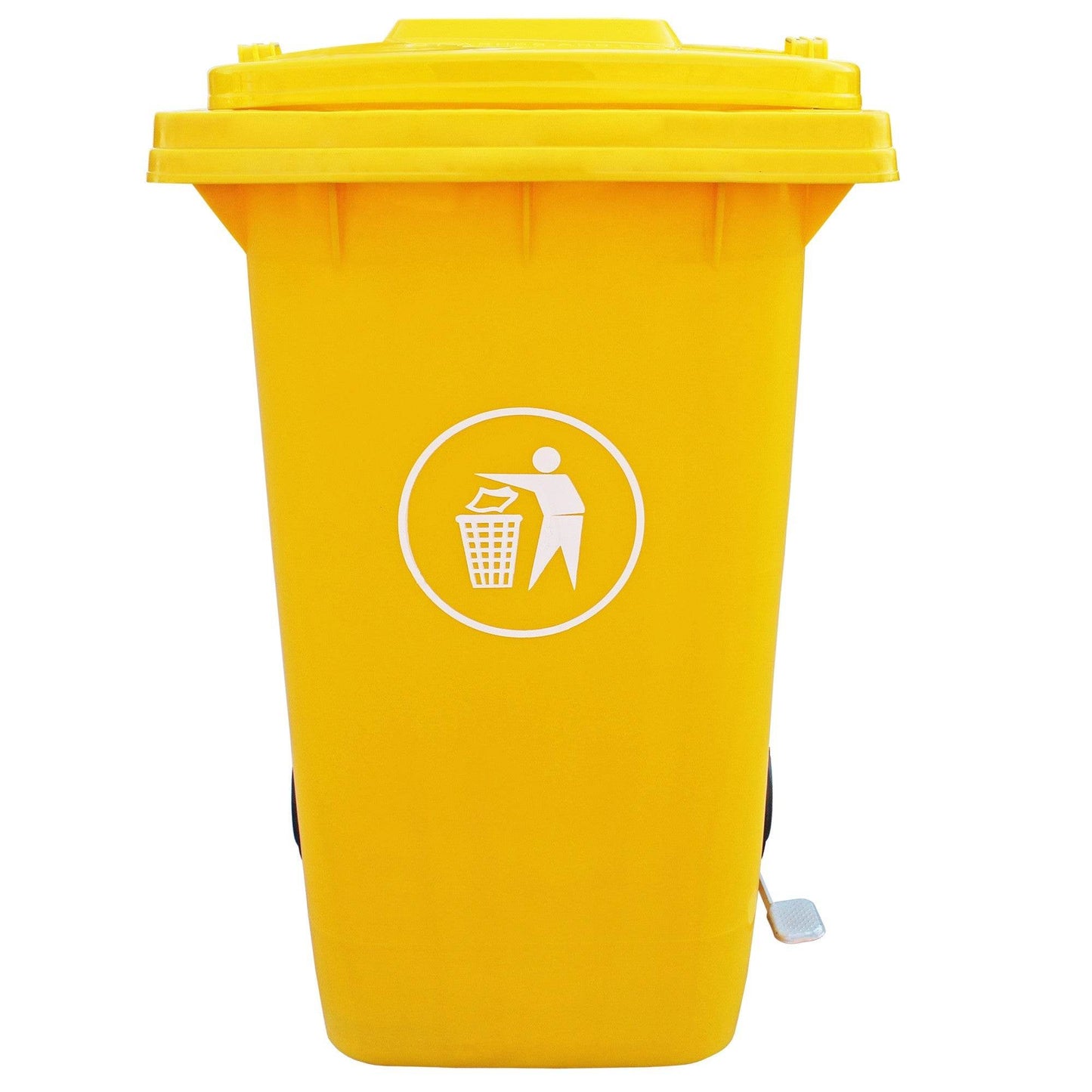 Contenedor Con Pedal 240 Lts Amarillo - Play Plaza