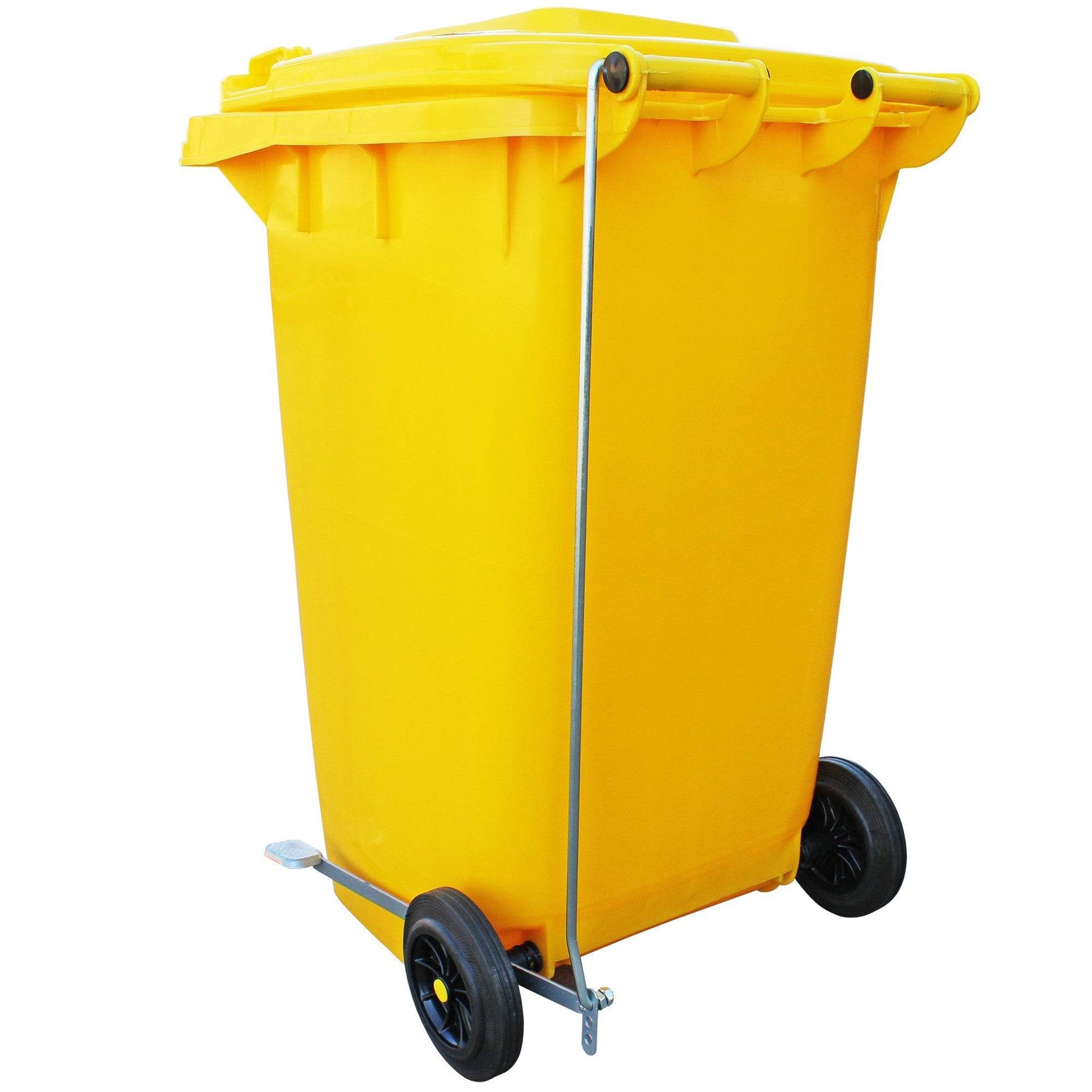 Contenedor Con Pedal 240 Lts Amarillo - Play Plaza