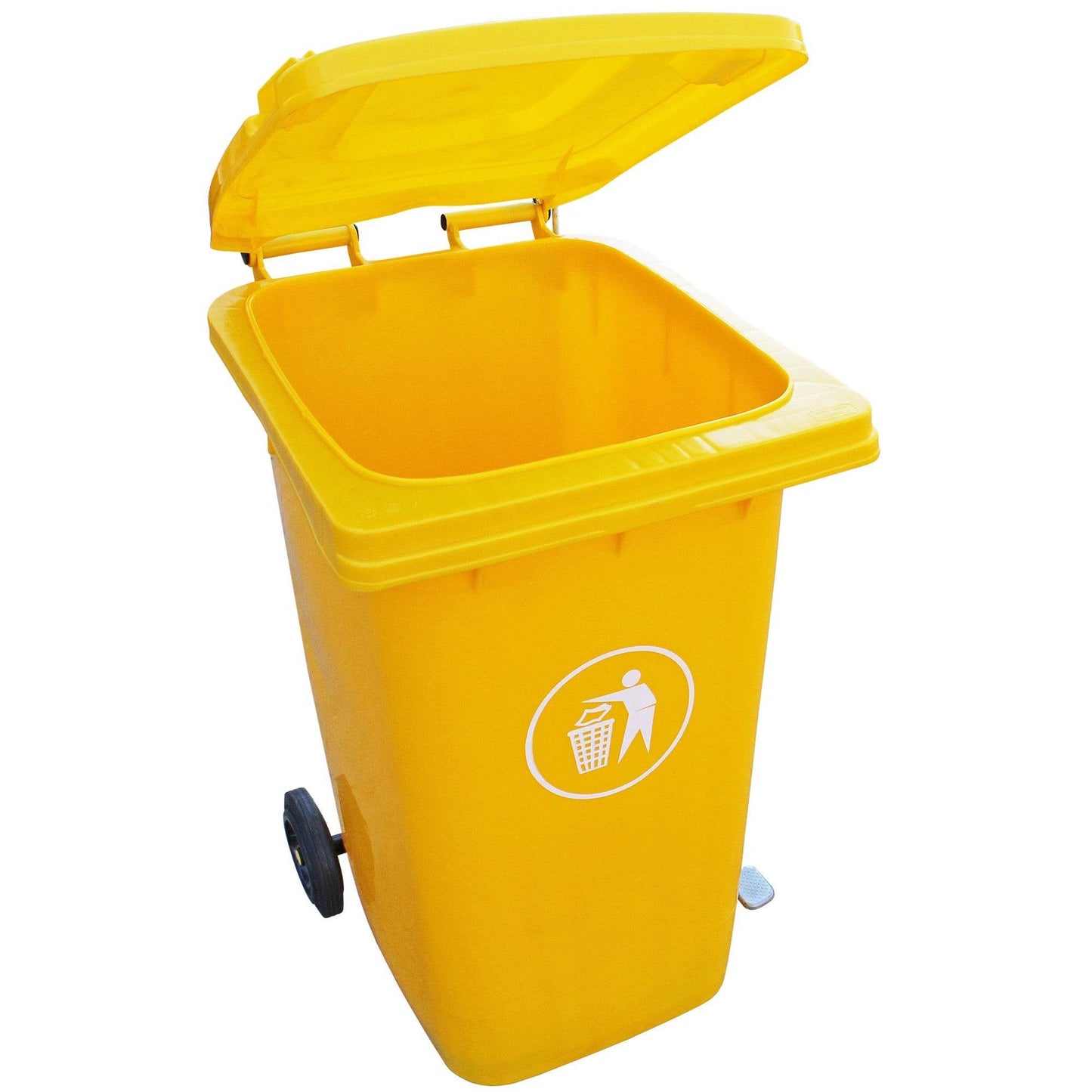 Contenedor Con Pedal 240 Lts Amarillo - Play Plaza