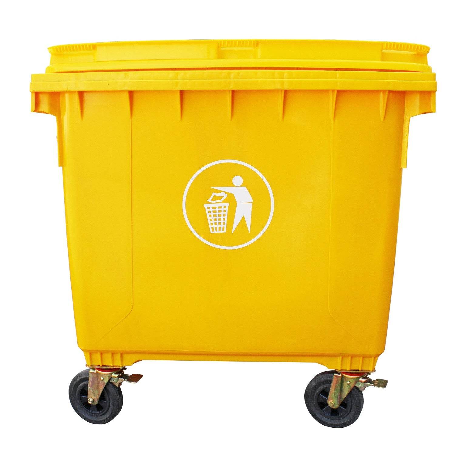 Contenedor de Basura 1100 Lts Amarillo - Play Plaza