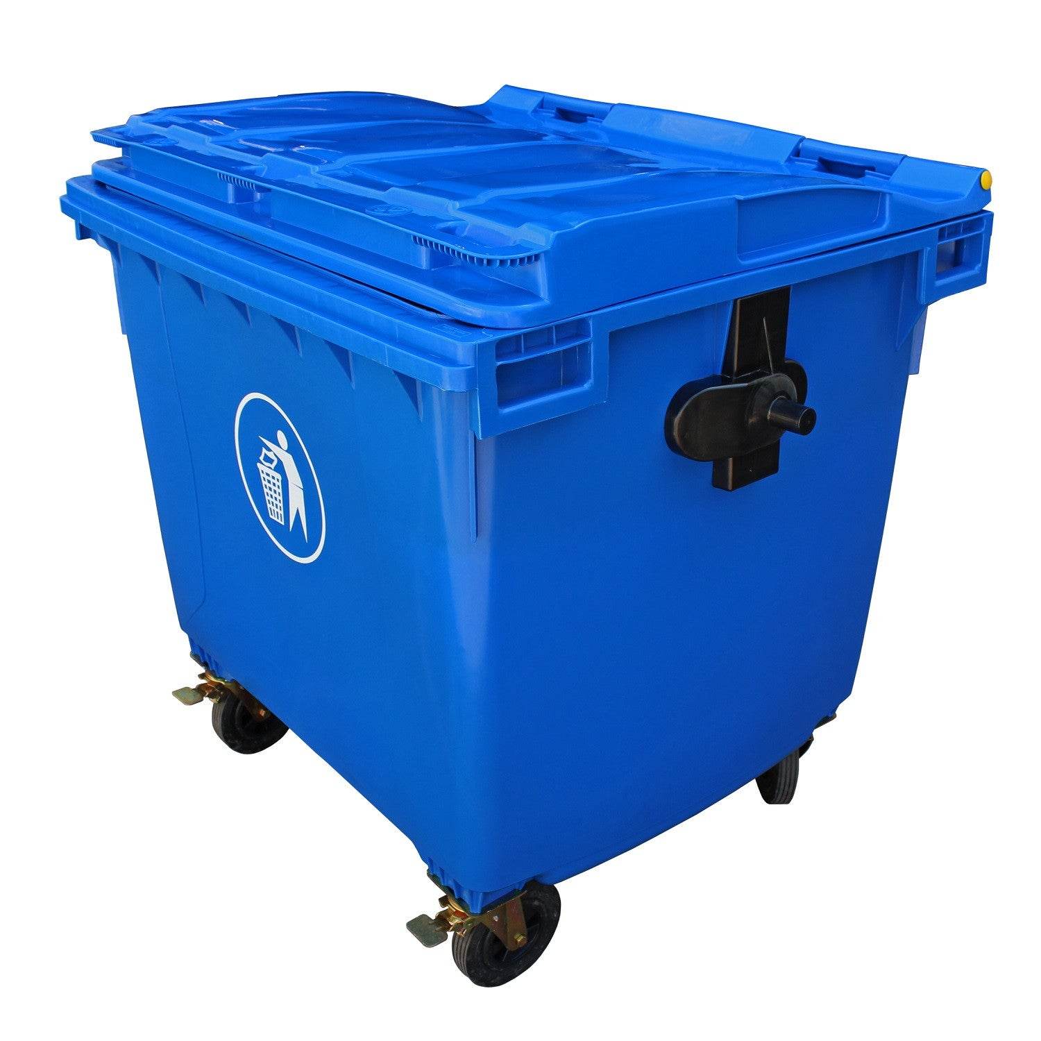 Contenedor de Basura 1100 Lts Azul - Play Plaza