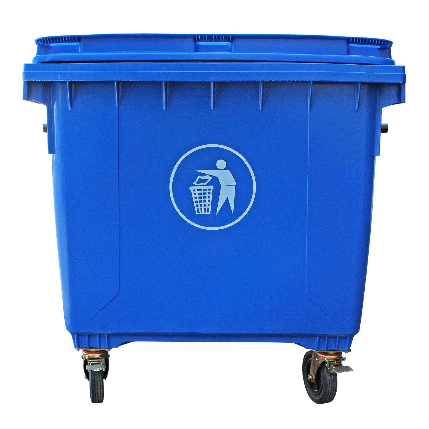 Contenedor de Basura 1100 Lts Azul - Play Plaza