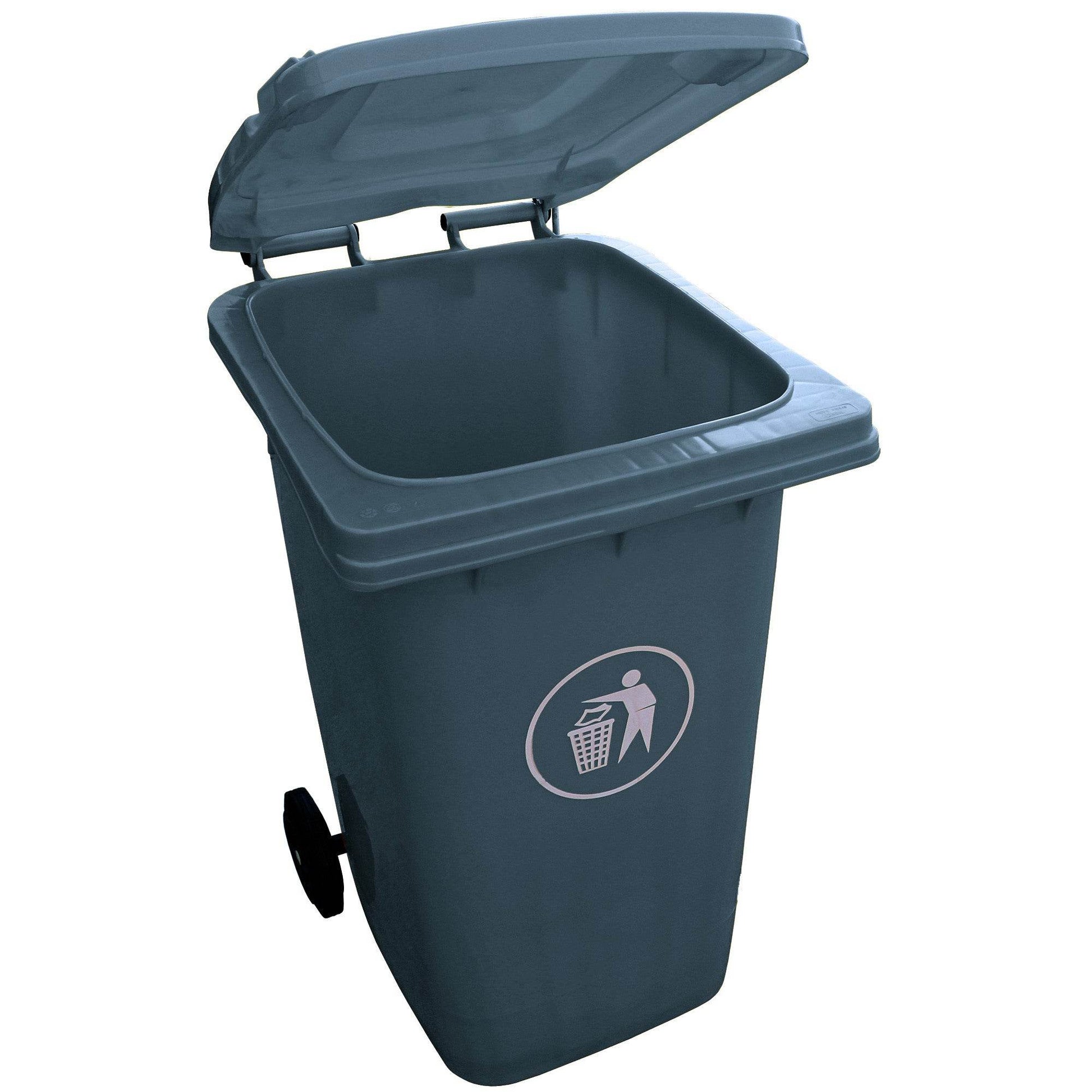 Contenedor de Basura 240 Lts Gris - Play Plaza