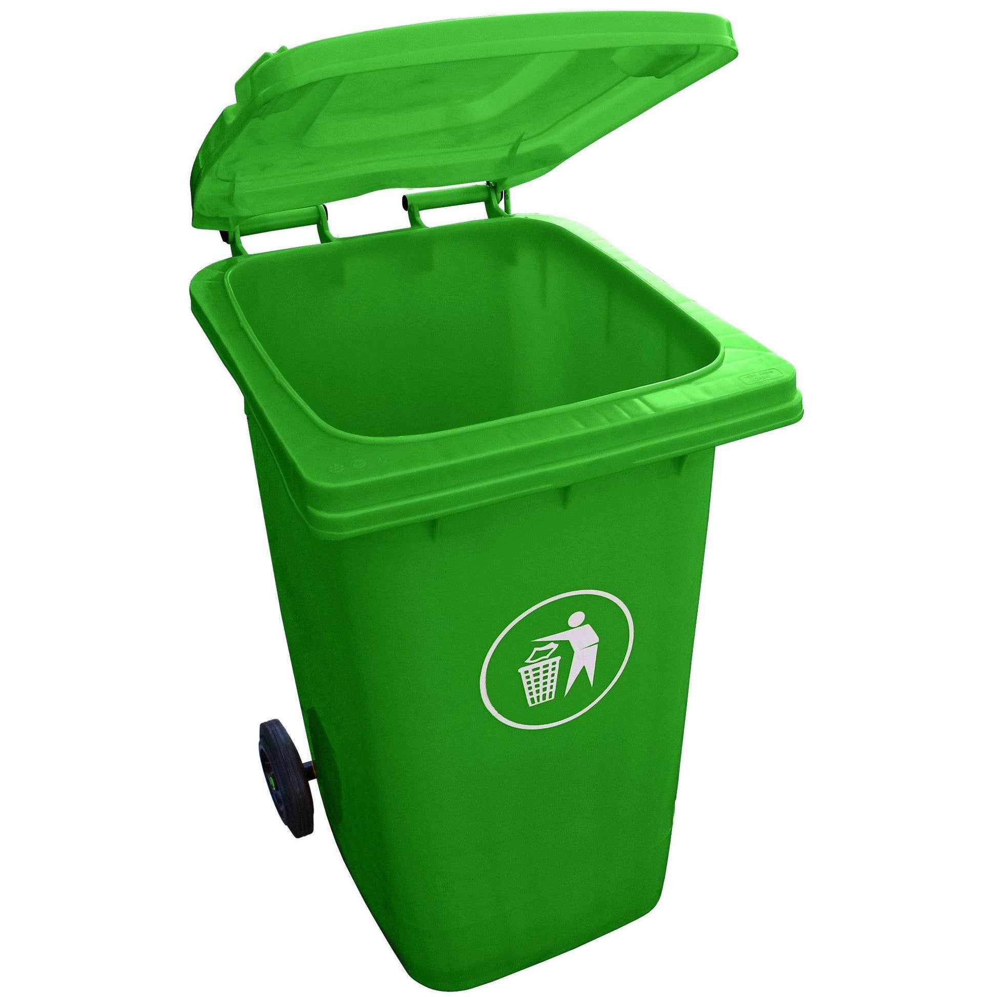 Contenedor de Basura 360 Lts Verde - Play Plaza