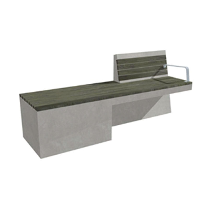 Escaño Hormigón Coquimbo 1/2 respaldo-Escaño Coquimbo-HBMS194-Play Plaza