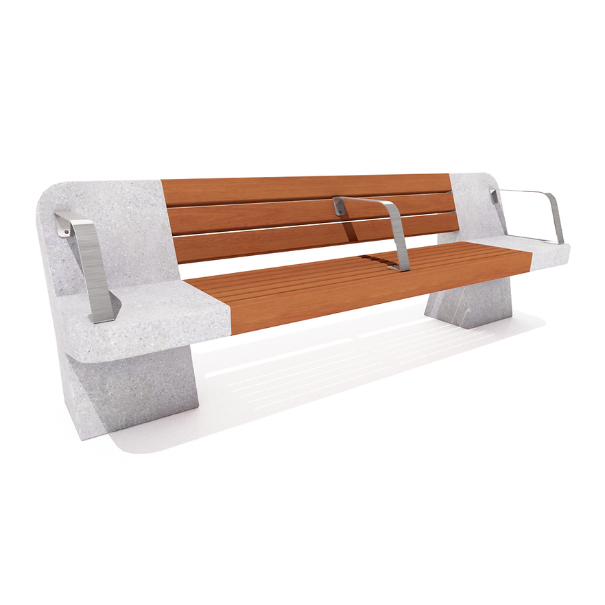 Escaño hormigón Lonquimay-Escaño Hormigón-HBAU102-Play Plaza