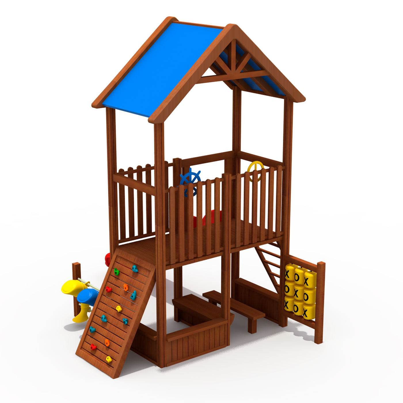 Juego Madera Plaza 07 - Play Plaza