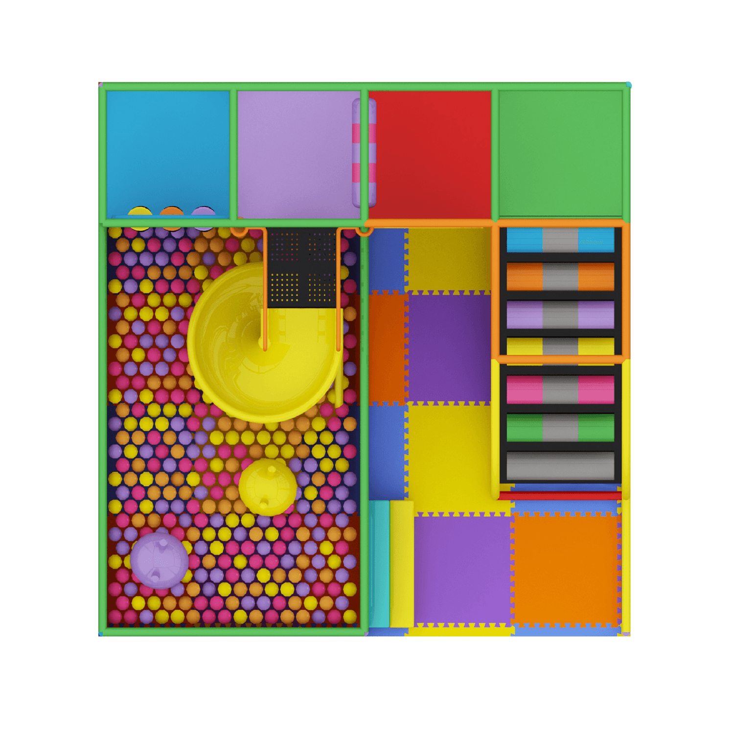 Juego Modular Interior 01 - Play Plaza