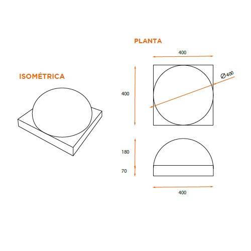Segregador Hormigón Tope-Segregador Hormigón-HBAU36-Play Plaza