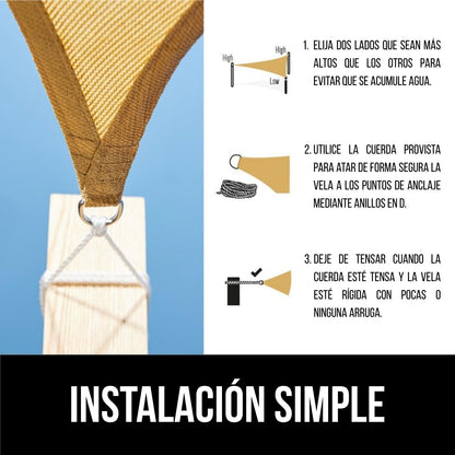 Toldo vela 120gr/m² 10x10m