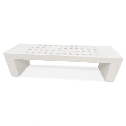 Banca Hormigón Barcelona 180 cm-Banca Hormigón-HBAU07BLANCO-Play Plaza