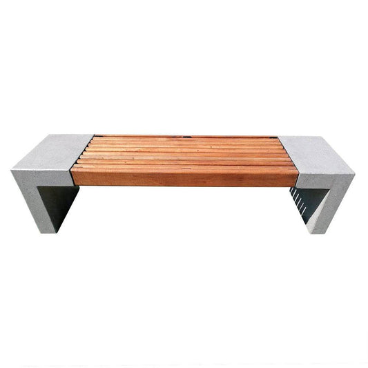 Banca Hormigón Madera 180 cm-Banca Hormigón-HBAU17-Play Plaza