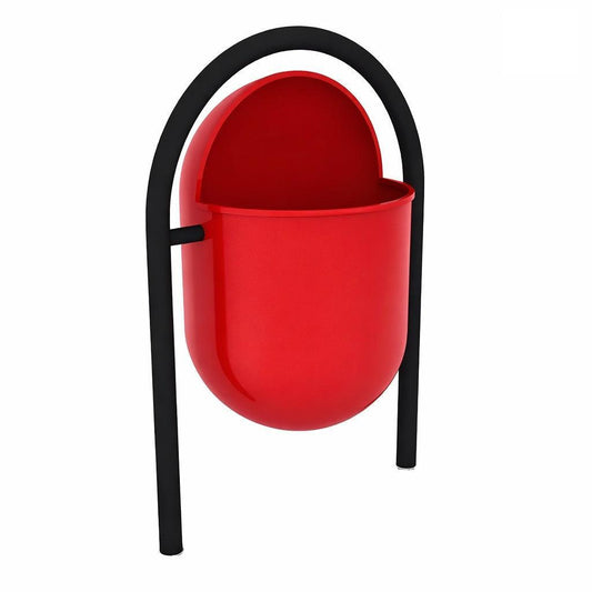Basurero Capsular Tierra Rojo Play Plaza Play Plaza