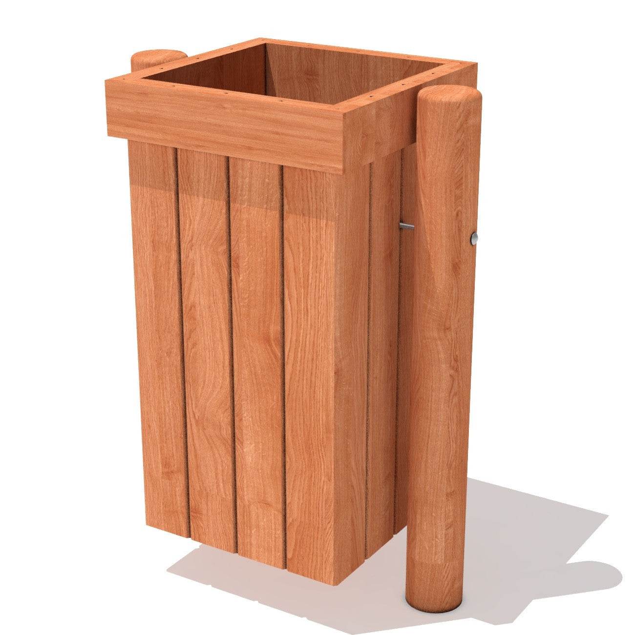 Basurero Madera - Play Plaza