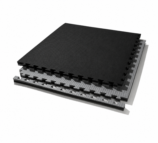 Goma Eva Dual 2,5 T Negro/Gris Play Plaza Play Plaza