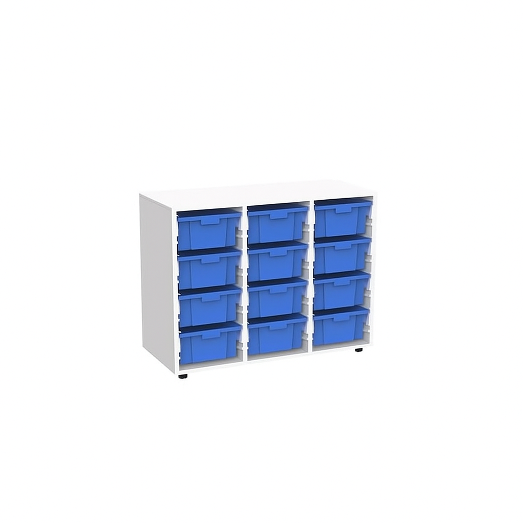 Organizador Escolar 12 cajones 82 Alto-Organizadores Escolares-YCW-21216 _AZUL-Play Plaza