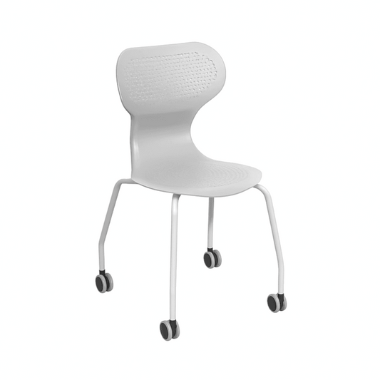 Silla Ergonométrica Polipropileno con Ruedas-Sillas Universitarias-YCX-21003_GRIS-Play Plaza