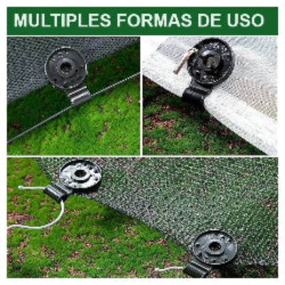 Clip Malla Sombra PVC Bolsa 25 u. - Play Plaza