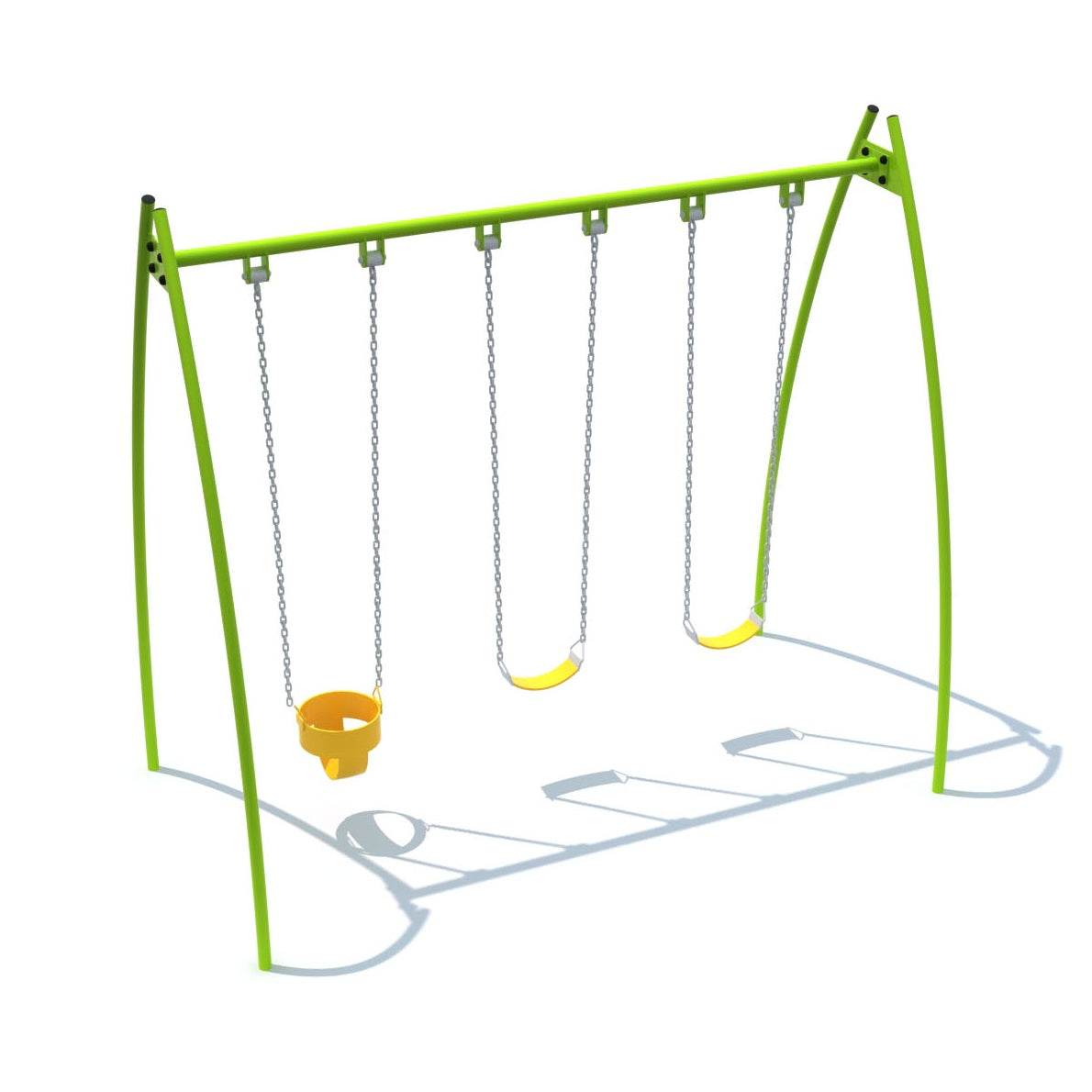 Columpio Mixto Curvo - Play Plaza
