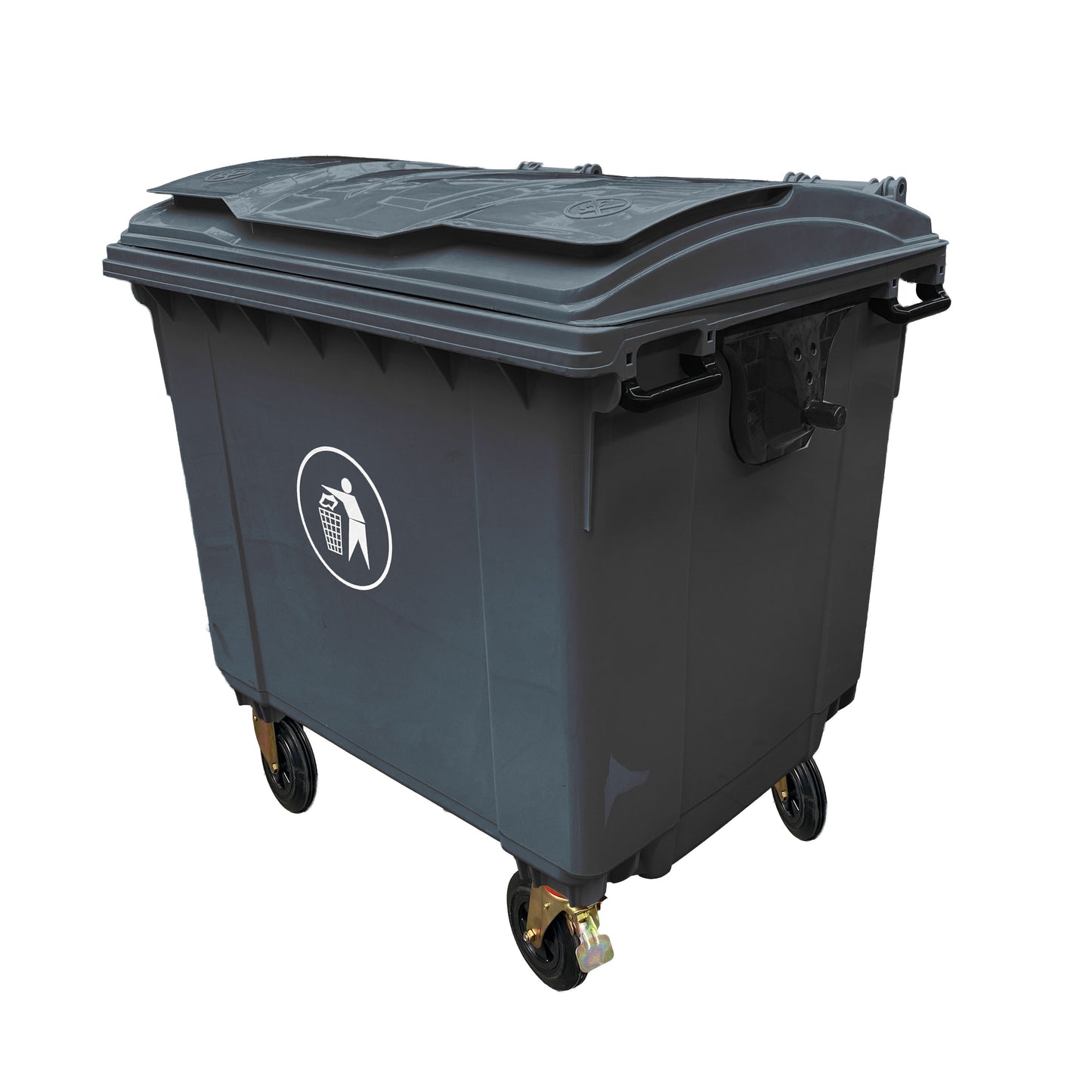 Contenedor Basura 1100 LTS Gris Oscuro Play Plaza Play Plaza