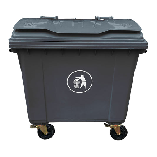 Contenedor Basura 1100 LTS Gris Oscuro Play Plaza Play Plaza