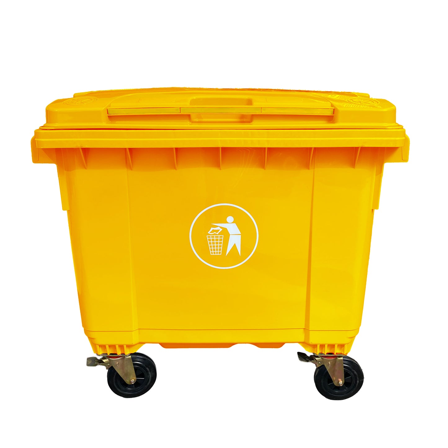 Contenedor Basura 660 Litros Amarillo Play Plaza Play Plaza