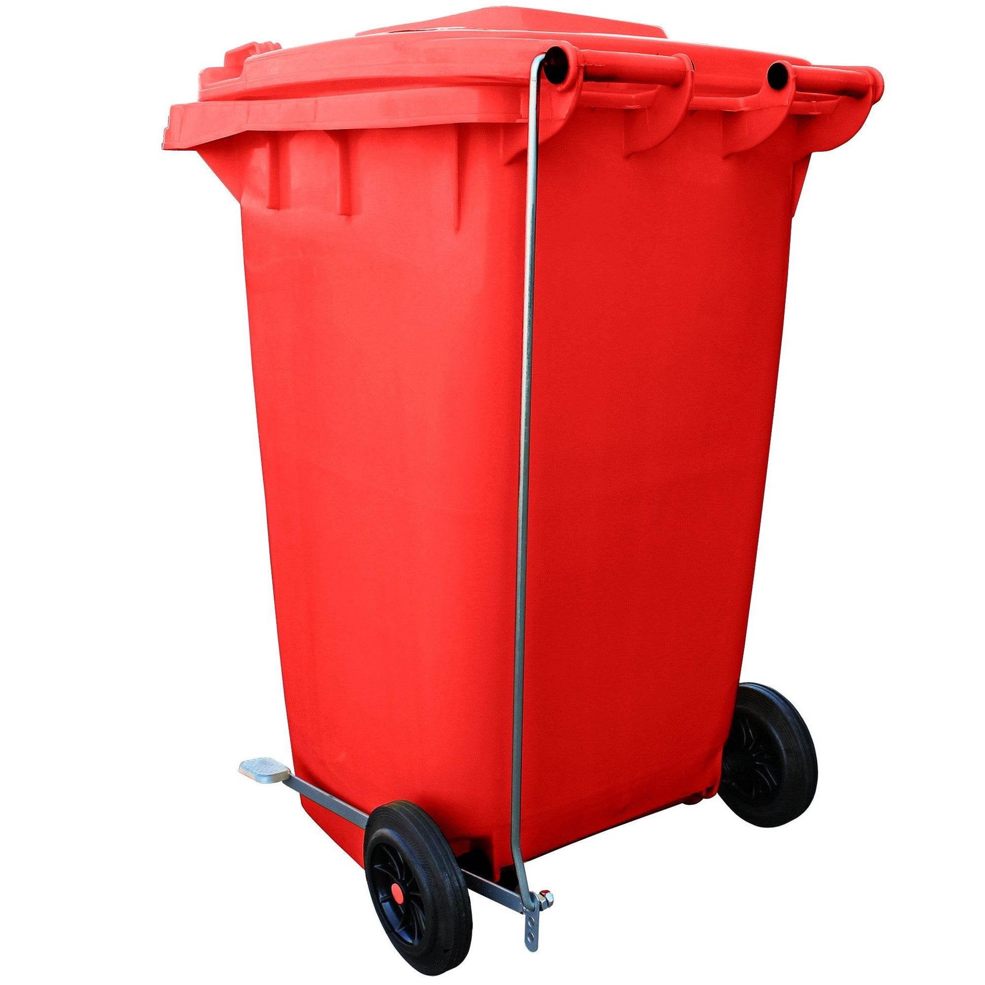 Contenedor Con Pedal 240 Lts Rojo - Play Plaza