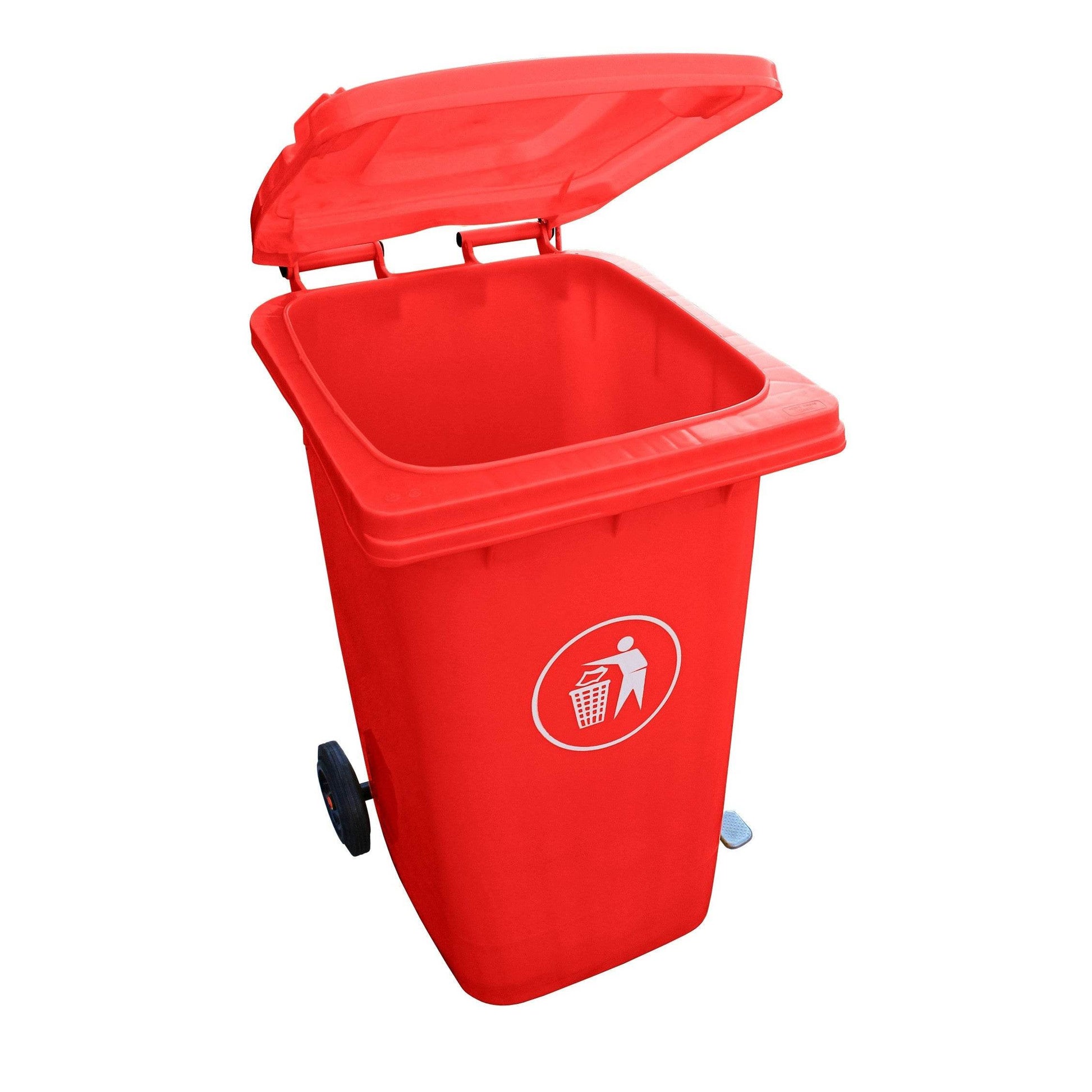 Contenedor con Pedal 120 Lts Rojo - Play Plaza