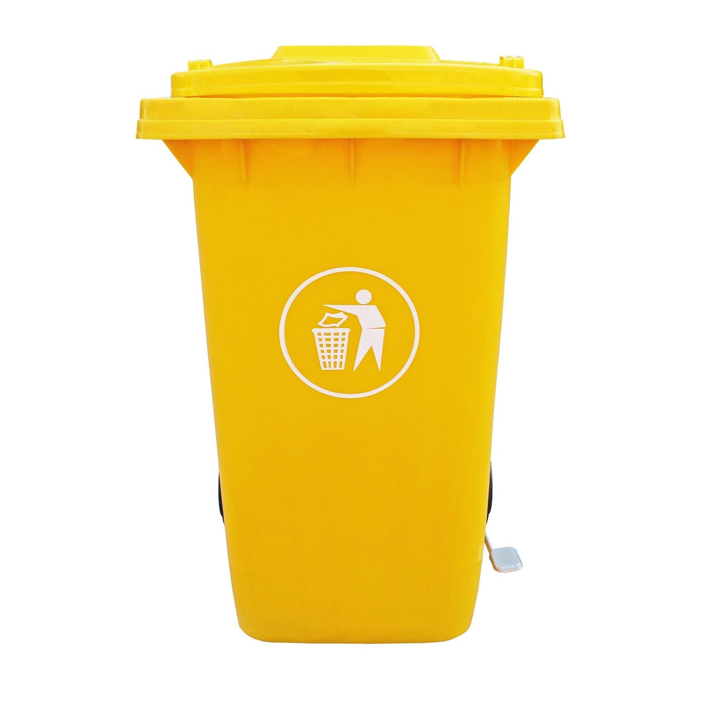 Contenedor con Pedal 120 lts Amarillo - Play Plaza