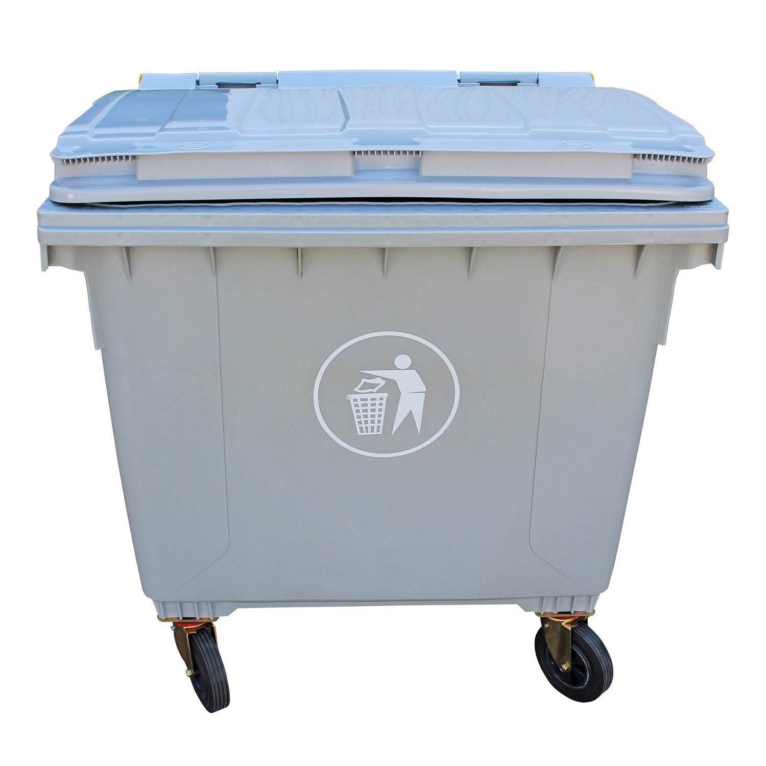 Contenedor de Basura 1100 Lts Gris - Play Plaza