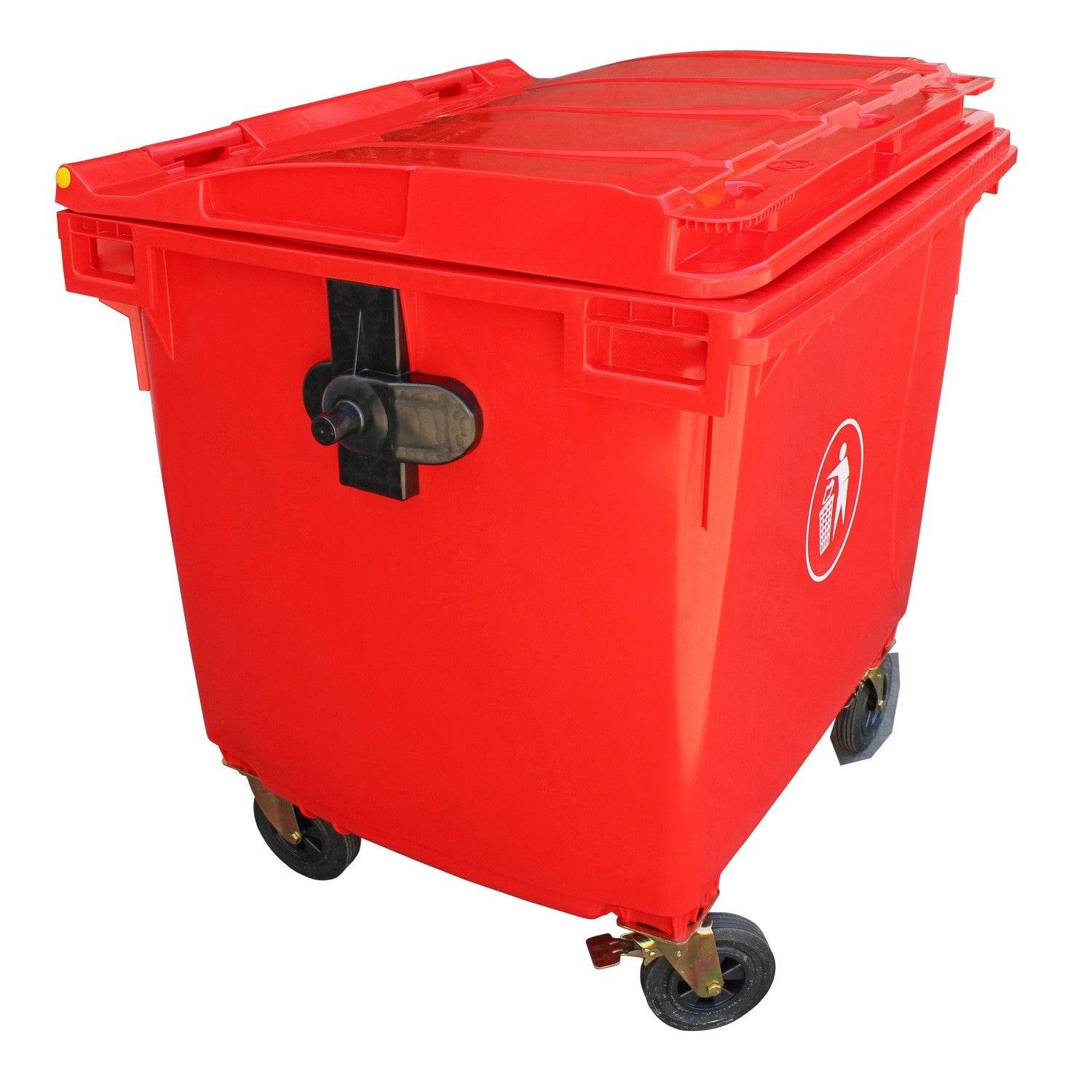 Contenedor de Basura 1100 Lts Rojo - Play Plaza