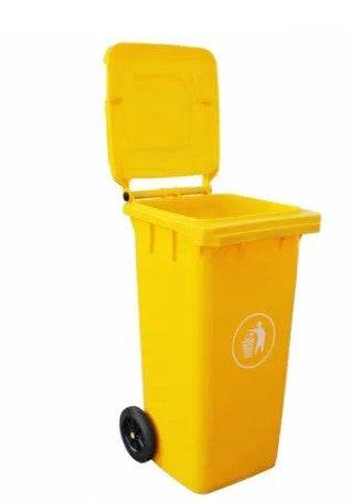 Contenedor de Basura 120 Lts Amarillo (Pintura Gastada)
