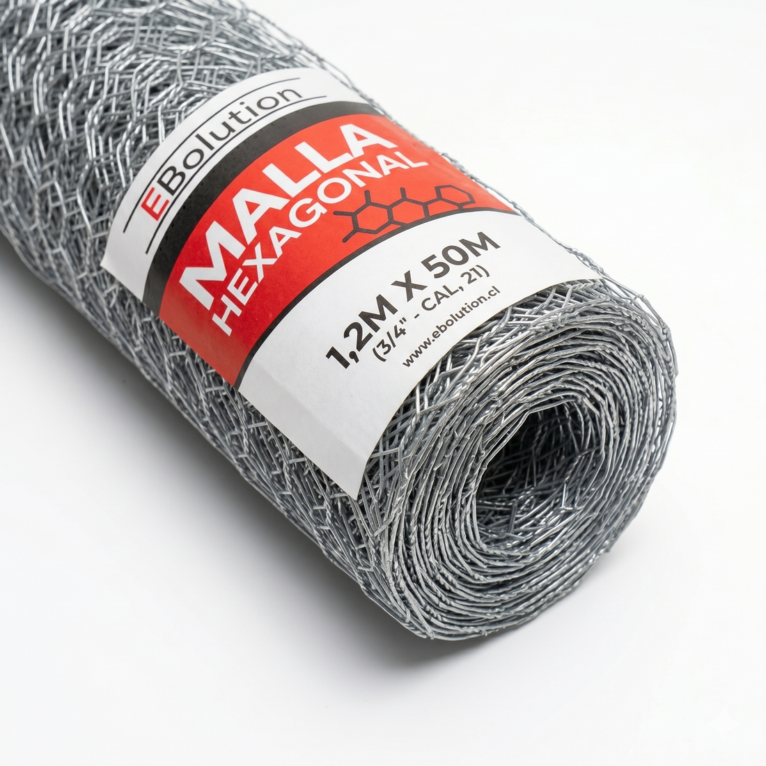 Malla Hexagonal 1,2m x 50m (3/4" - Cal, 21) Play Plaza Play Plaza
