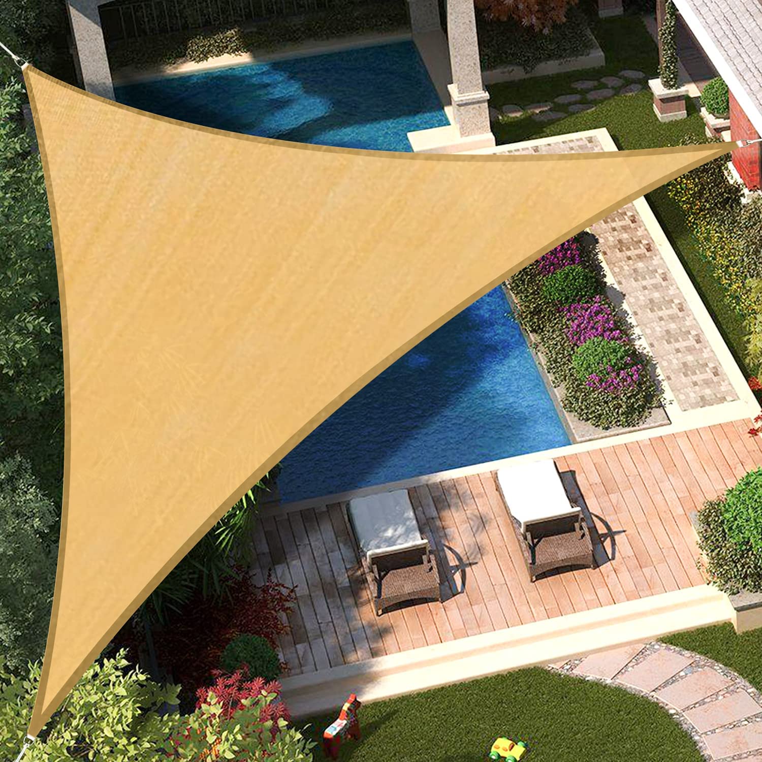 Toldo vela 120 gr/m2 3x3x3m Play Plaza Play Plaza