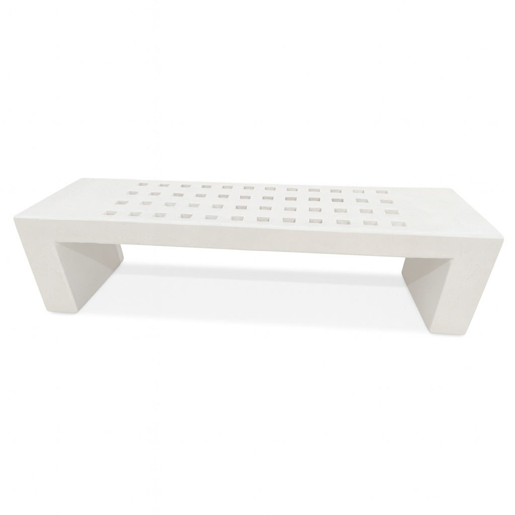 Banca Hormigón Barcelona 180 cm-Banca Hormigón-HBAU07BLANCO-Play Plaza