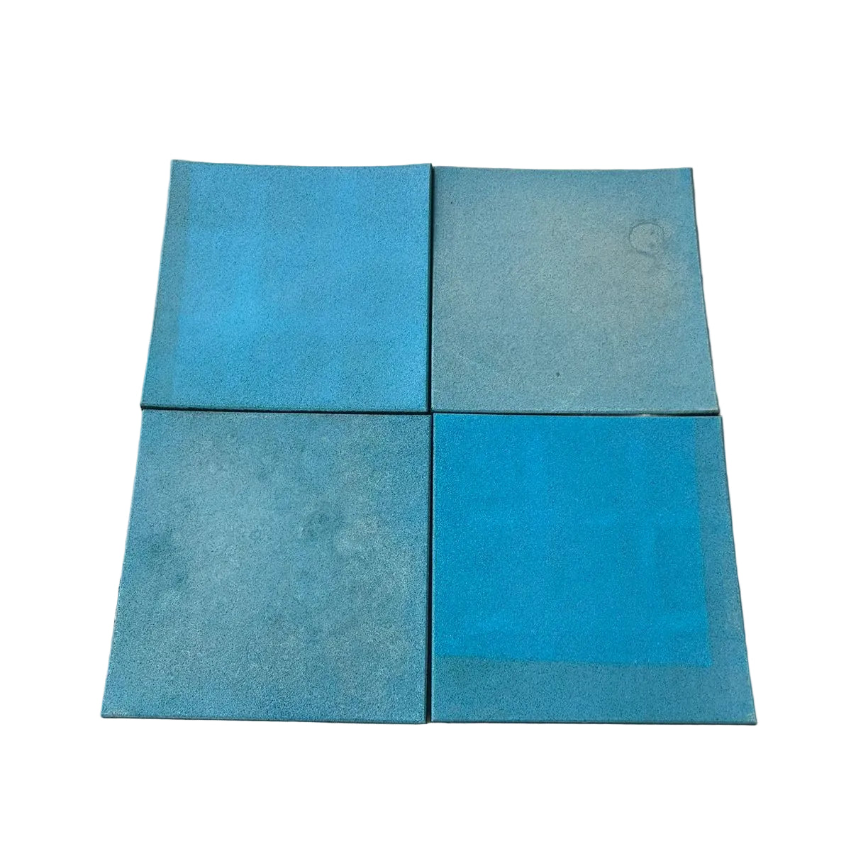 Palmeta EPDM 2.5cm Azul Claro desgastada Play Plaza Play Plaza