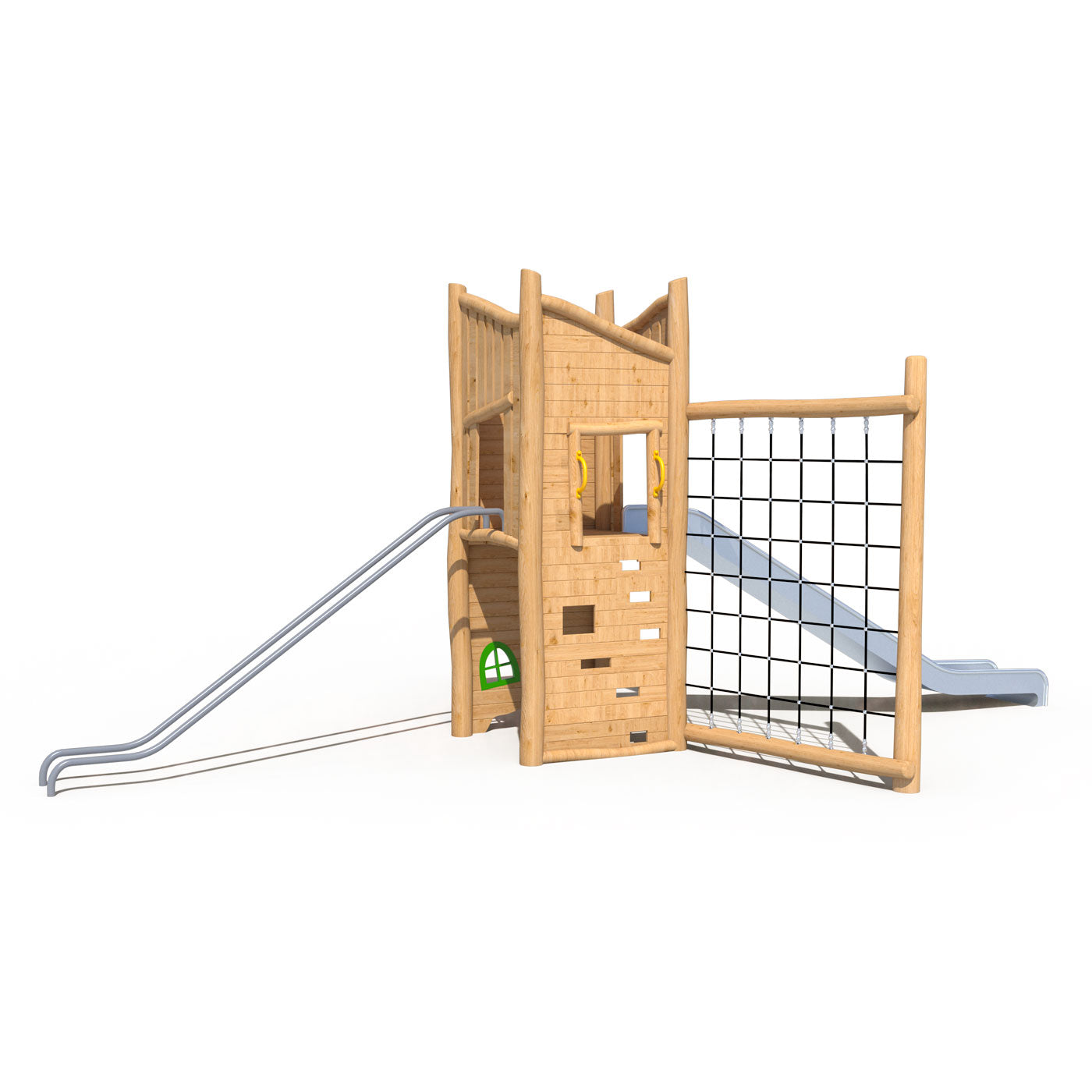 Juego Modular de Madera de Robinia 17-01 para Espacios Públicos Play Plaza Play Plaza