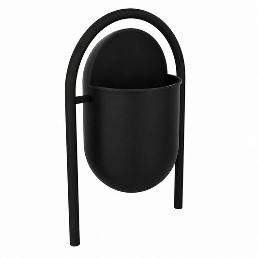 Basurero Capsular Negro Play Plaza Play Plaza