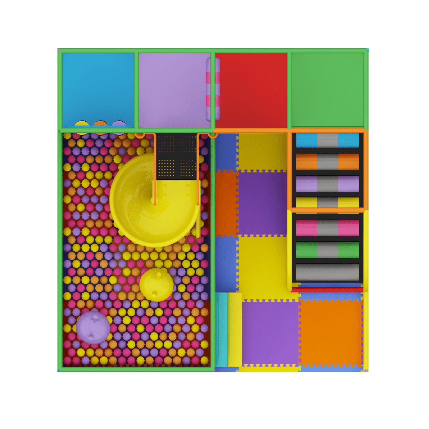 Juego Modular Interior 01 - Play Plaza