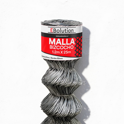 Malla Bizcocho 1,2mx25m(A2,11mm/R50mm) Play Plaza Play Plaza