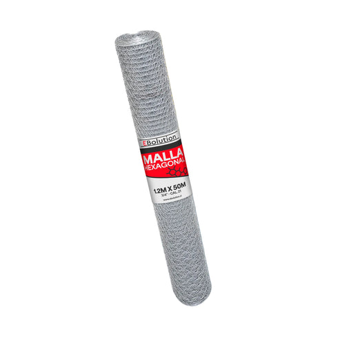 Malla Hexagonal 1,2m x 50m (3/4" - Cal, 21) Play Plaza Play Plaza