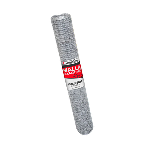 Malla Hexagonal 1,5m x 50m (3/4" - Cal, 21) Play Plaza Play Plaza