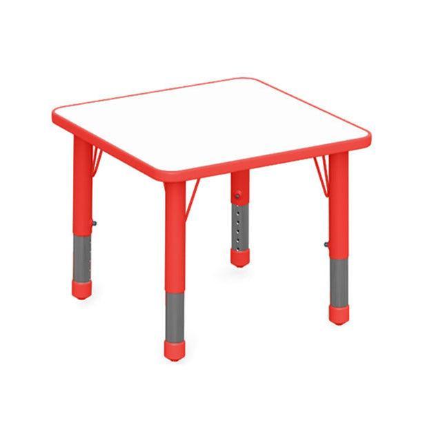 Mesa Cuadrada Doble-Mesas Escolares-YCY-071_ROJO-Play Plaza