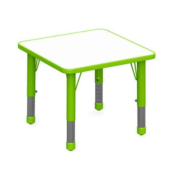Mesa Cuadrada Doble-Mesas Escolares-YCY-071_VERDE-Play Plaza