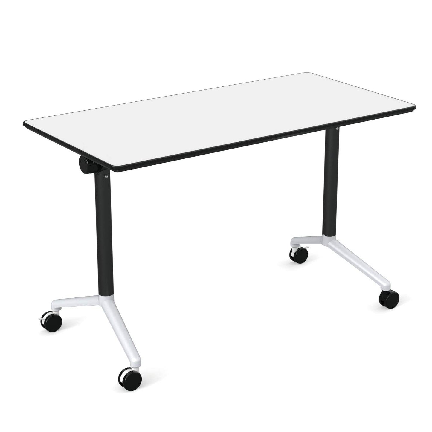 Mesa Rectangular Doble Capa Melamina con Ruedas-Pupitres-YCY-21036-Play Plaza