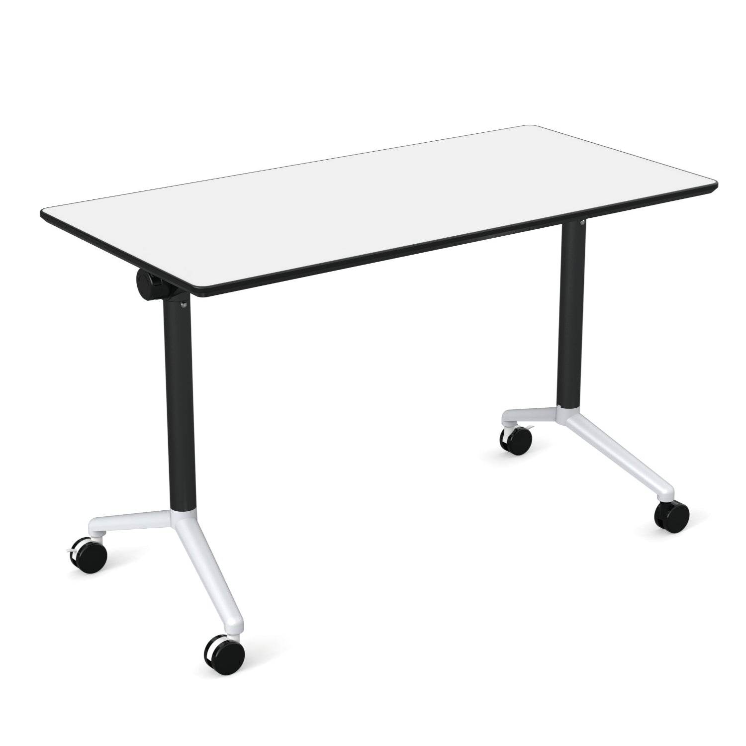 Mesa Rectangular Doble Capa Melamina con Ruedas-Pupitres-YCY-21036-Play Plaza